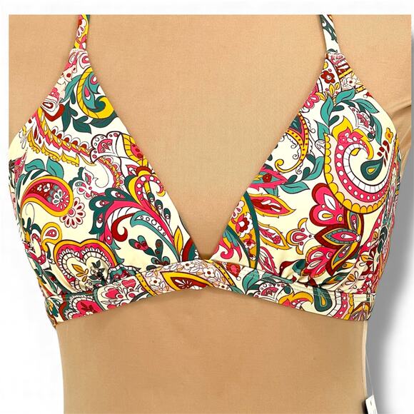 CUPSHE  NWT Paisley Print Bikini M  Bohemian Coquette Vacation Beach Cruise - Picture 2 of 7